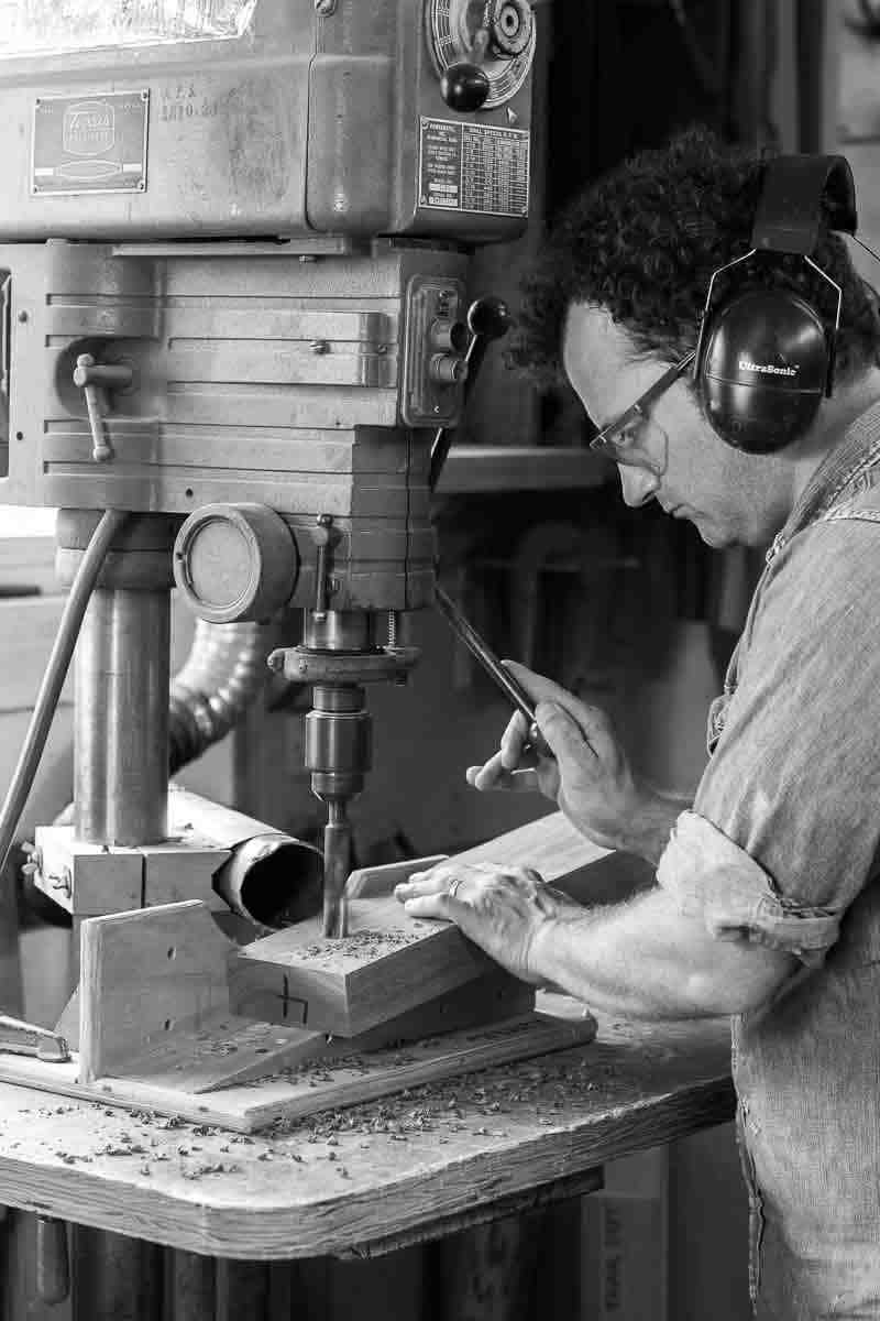 Will boring a rocking chair arm