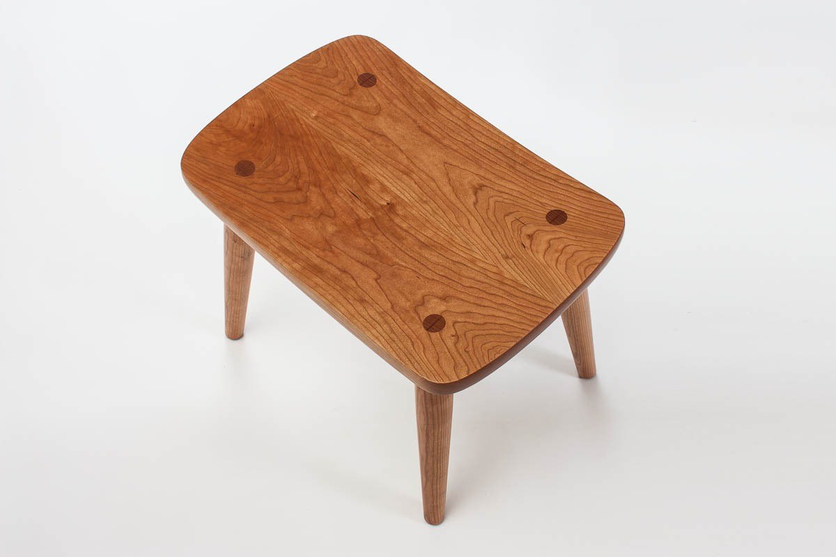 cherry Harris footstool top view
