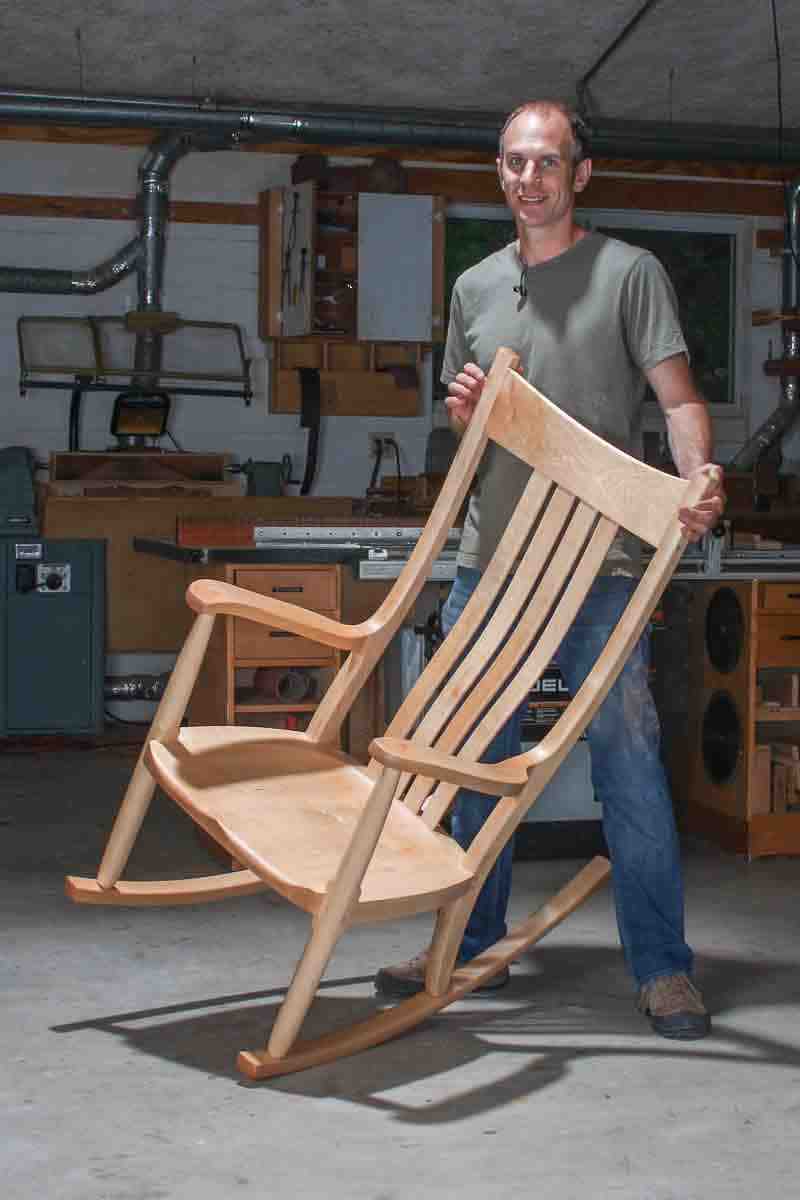 Austin with maple rocking chair