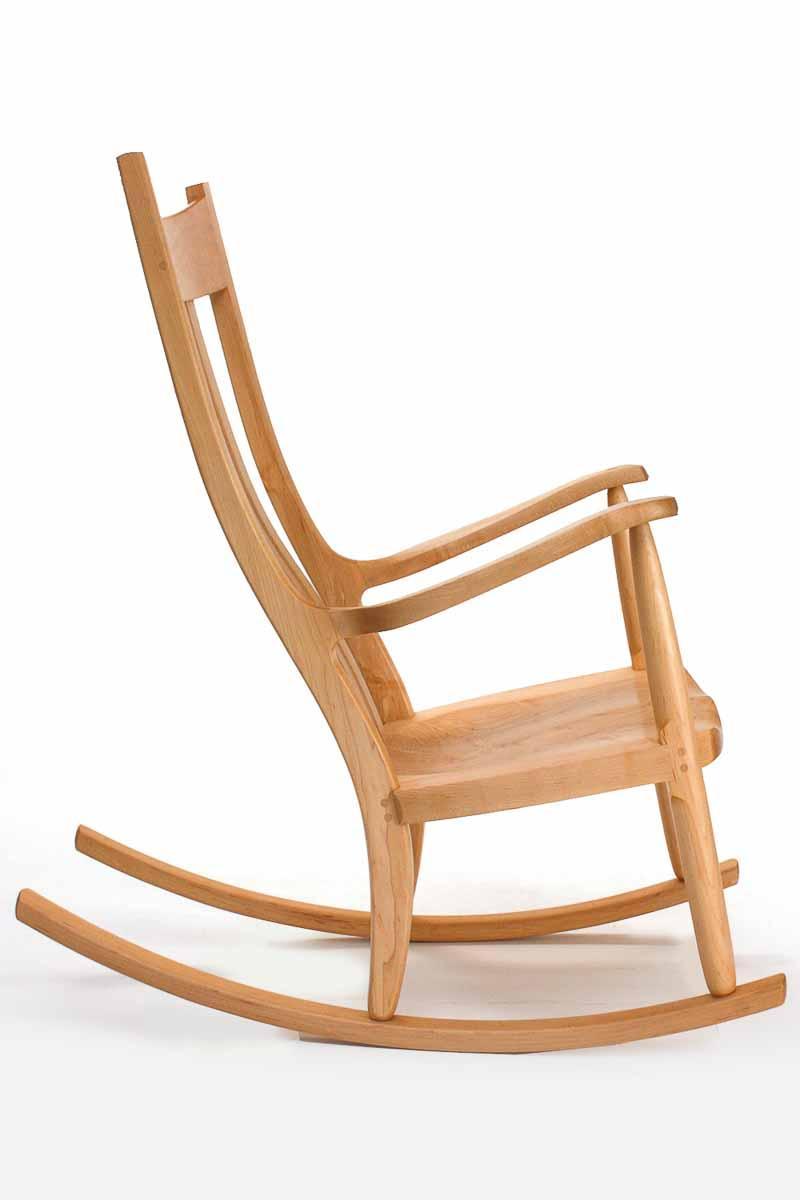 Maple rocker studio side view