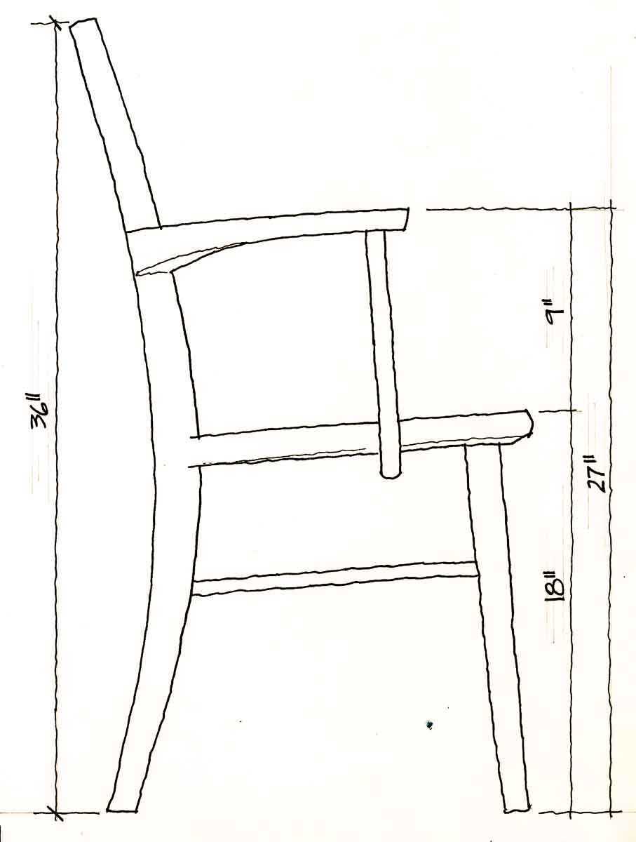 Williams Arm Side View Dims