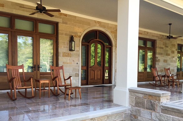 four rockers on grand porch