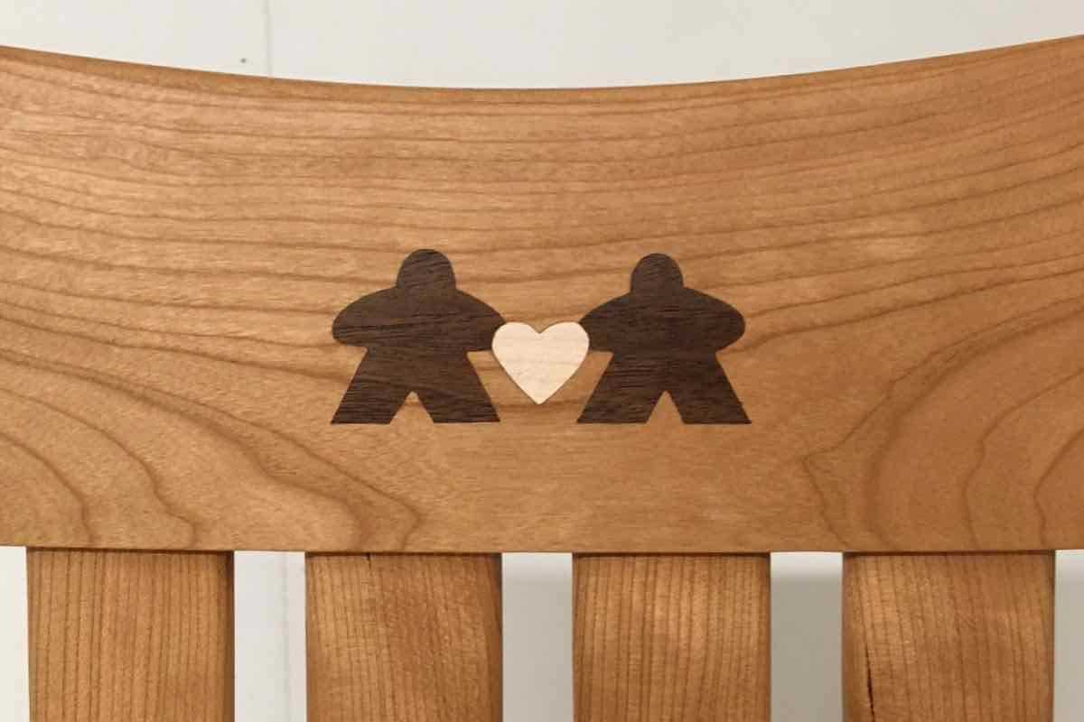 Game piece inlay